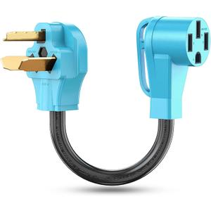 CircleCord NEMA 10-30P to 14-50R EV Charger Adapter Cord Compatible with Tesla Model 3/S/X/Y, 30 Amp Dryer to 50 Amp EV for Level 2 Charging, ETL Listed (Not for RV or Dryer)