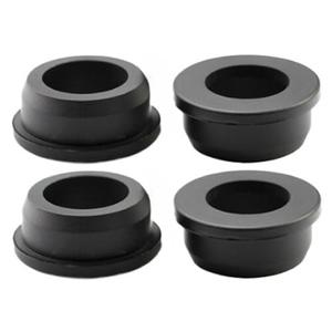 4 pcs 1-1/2" Drill Hole，1" ID Black Silicone Top hat Rubber Grommets for Wiring，Automotive，Firewall，Hole Plug，Desk，Screw，Water and Gas Pipe，Drain，House Siding，Cable Bushing，Glass，Wire Plug