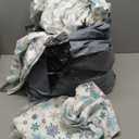 Eddie Bauer - Flannel Sheets King Size, Anti-Pilling & Wrinkle Resistant Cotton, Touchably Soft for All-Season Comfort - Bed Sheets with Matching Pillowcase & Fitted Sheet (Tossed Snowflake Blue)