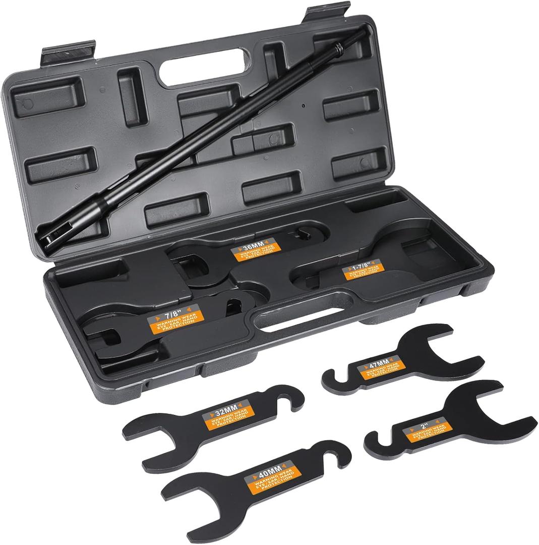 Pneumatic Fan Clutch Removal Tool Kit - 8pcs Clutch Fan Removal Tool Kit Compatible with Jeep, Ford, GM, Chrysler
