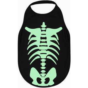 ComfyCamper Dog Glow in The Dark Skeleton Costume Small Medium Large Breed Halloween Costume Cosplay, L