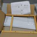 Long Shoe Rack for Closet Floor,2 Tier Wide Shoes Shelf Organizer,15-18 Pairs Bamboo Low Closet Shoe Stand Holders,Modern Sturdy Shoe Storage Rack for Entryway,49 x 11 x 17