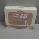 Joyreal Toddler Busy Board with LED Lights, Steering Wheel, Sounds, Montessori Toys for 1+ Year Old, Fidget Board Sensory Travel Toy, Gifts for Boys and Girls