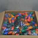 C9 LED Christmas Lights Outdoor, 200 Feet C9 String Light with 200 Shatterproof Matte Bulbs, Connectable Waterproof Christmas Tree Lights for Holiday Roofline Backyard Garden Decor, Multicolor