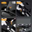 PBYMT Tour Pack Mount Thicker Tour Pack Bracket Detachable Luggage Rack Fits for Harley Davidson Touring Street Glide Road King Electra Glide 2014-2025,Black