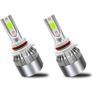 2PCS 9005/HB3 Car LED Light, 8000K 3800LM Super Bright Auto Fog Light, Plug & Play High and Low Beam Bulb, Waterproof Headlight Replacement, Lighting Car Accessories (Blue)