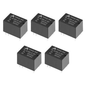 uxcell 5 Pcs TL-4100-C-5V DC 5V Coil SPDT 6 Pin PCB Electromagnetic Power Relay NO+NC