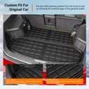 powoq Trunk Mat Compatible with 2014-2020 Nissan Rogue Cargo Mat Cargo Liner Trunk Liner Replacement for 2014 2015 2016 2017 2018 2019 2020 Nissan Rogue Accessories