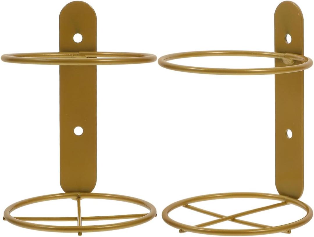 Cabilock 2 Pcs Bottle Wall Holder - Rustic Iron Bottle Hanging Bottle Bottle Holder Single Bottle Bottle Rack, Metal Bottle Bottle Display Holder for Bottle Storage Kitchen Bar