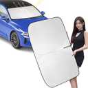 Car Windshield Sun Shade for Blocks UV Rays Sun Visor Protector, Front Window Sunshade Visor Compatible with KIA K5 Soul Sportage NQ5 Seltos Forte Optima Interior Accessories