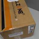 ALLZONE Corner Shower Caddy Tension Pole, 4 Hang-On Basket with Mixed-Height Shelves for Various Bottle Sizes, Extra Hooks & Soap Holder, Rustproof Stainless Steel, Fits 34116 Inch, Black/White