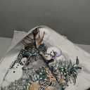 Artoid Mode Grey Snowman Deer Tree Christmas Area Rug, Winter Home Decor Low-Profile Washable Area Rugs for Entryway Bedroom Living Room Laundry Room Indoor 5x7 Feet