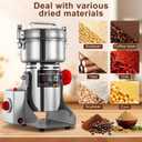 Electric Grain Mill Grinder 800g Stainless Steel Flour Mill for Home | 800g Capacity, High Speed Motor, Dry Grain Pulverizer for Wheat, Rice, Corn, Coffee, Nuts, Herbs and Spices