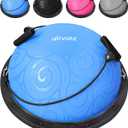 Ativafit Balance Ball Half Exercise Ball Balance Trainer Inflatable Yoga Ball for Home Gym Workouts Core Strength Fitness Half Ball with Resistance Bands, Pump, Support to 660 lbs