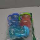 Nuby Clik-It Grip N' Sip Soft Spout No-Spill Training Sippy Cup with Handles - (3-Pack) 10 oz - 4+ Months - Blue/Green/Red