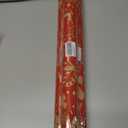 3 x Vichona Kraft Paper Christmas Wrapping Paper for Gifts, Red Xmas Party Decorations, Mini Roll 17 Inches x 16.4 Feet, Cute Christmas Wrapping Paper Roll for Kids, Xmas Stocking Snowflakes Reindeer