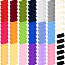 Jiuguva 120 Pcs Sports Sweatbands Sweat Headbands for Kid Basketball Sweat Band 80s Athletic Headbands Bulk for Youth Boy Girl Children Soccer Brace Baseball Football Yoga Outdoor Activities (Colorful)