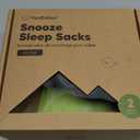 2-Pack Baby Sleep Sacks, Zipper Wearable Blanket - 0.5TOG Organic Cotton, Lightweight, Soft Cozy Infant Sleeping Sack 3-6 months, Easy to Wear Small Newborn Transition Swaddles Sleepsacks (Lilac) S