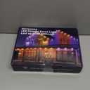 JZVGEN Permanent Outdoor Light for House,100ft RGB Outdoor Light with 50 LED Lights,IP67 Waterproof, with Remote Control for All Holiday Decor Decorations Lights