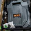 VEVOR Walk-Behind Hand Push Floor Sweeper, 25.6" Sweeping Width Floor Sweeper Manual Non-Electric, 5-Gallon Waste Container, Angle & Height Adjustable Folding Handle for Walkway, Yard, Garage, Patio