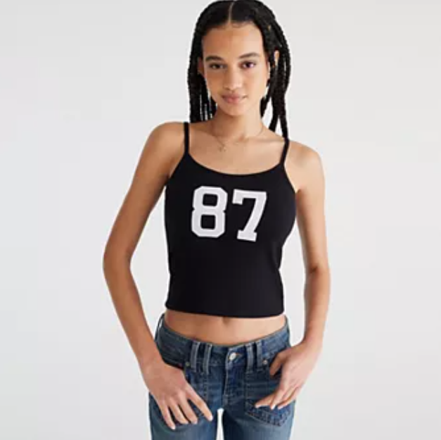 Women's Black Aeropostale Scoopneck Tank Tops Sleeveless Tops & Tees  XL