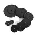 CAP Barbell Cast Iron Standard 1-Inch Weight Plates, Black, 10 Pounds