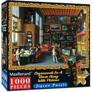 MaxRenard Game Jigsaw Puzzle 1000 Pieces for Adult Oil Painting Collection Cognoscenti in A Room Hung with Pictures Famous Artwork Toy