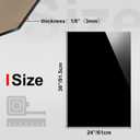 KINLINK 24x36 Plexiglass Sheets 1/8 inch Thick - 3mm Black Cast Acrylic Sheet, Plastic Board Polycarbonate Sheet for DIY Project, Craft, Table Top, Acrylic Sign and Wedding Invitation 1 Pack