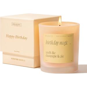 Benevolence LA Birthday Magic Scented Candles | 10 oz, 40-50 Hour Burn | Gifts for Women | Celebration Candle for Best Friend, Mom | Unique Womens Birthday Gift - Smells Like Champagne & Cake