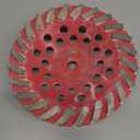 Diamond Grinding Wheel 7 inch for Angle Grinder, Concrete Grinding Wheel 24 Segments, Cup Grinding Wheel, Turbo Row Diamond Cup Wheel for Grinding Concrete, Cement, Masonry - Medium Bond