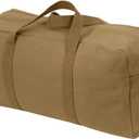 Rothco Canvas Tanker Style Tool Bag - Heavy-Duty Multipurpose Gear Carrier for Mechanics, Plumbers, Electricians, Athletes, Coyote Brown