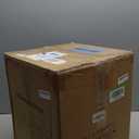 FONTOI Patio Side Table with Umbrella Hole, 11.5 Gallon Fillable Umbrella Stand, Suitable for Center Pole Umbrellas with Pole Diameter from 1.5"-1.9", Plastic Table for Outdoor, Black