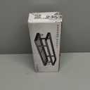 Adhesive Shower Caddy,Shower Shelves with Soap Holder and 12 Hooks,Rustproof No Drilling Bathroom Organizer and Storage,Black,3 Pack