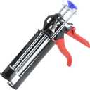 Epoxy Gun 200mL(2:1 Mix Ratio) Dual Component Applicator Caulking Gun Metal glue gun for Plastic Repair Epoxy and Adhesives