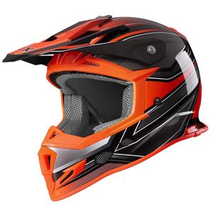 SPARK ATV & Dirt Bike Helmet for Adults - DOT Certified Motocross Helmet withQuick Release, Lightweight Off-Road Design for Motocross & Trail Riding (Matte Orange Voyager, Large)