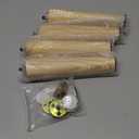 8 Inches Furniture Legs Round Solid Wood Sofa Legs Replacement Legs for Cabinet Vanity Couch Chair Dresser Pack of 4