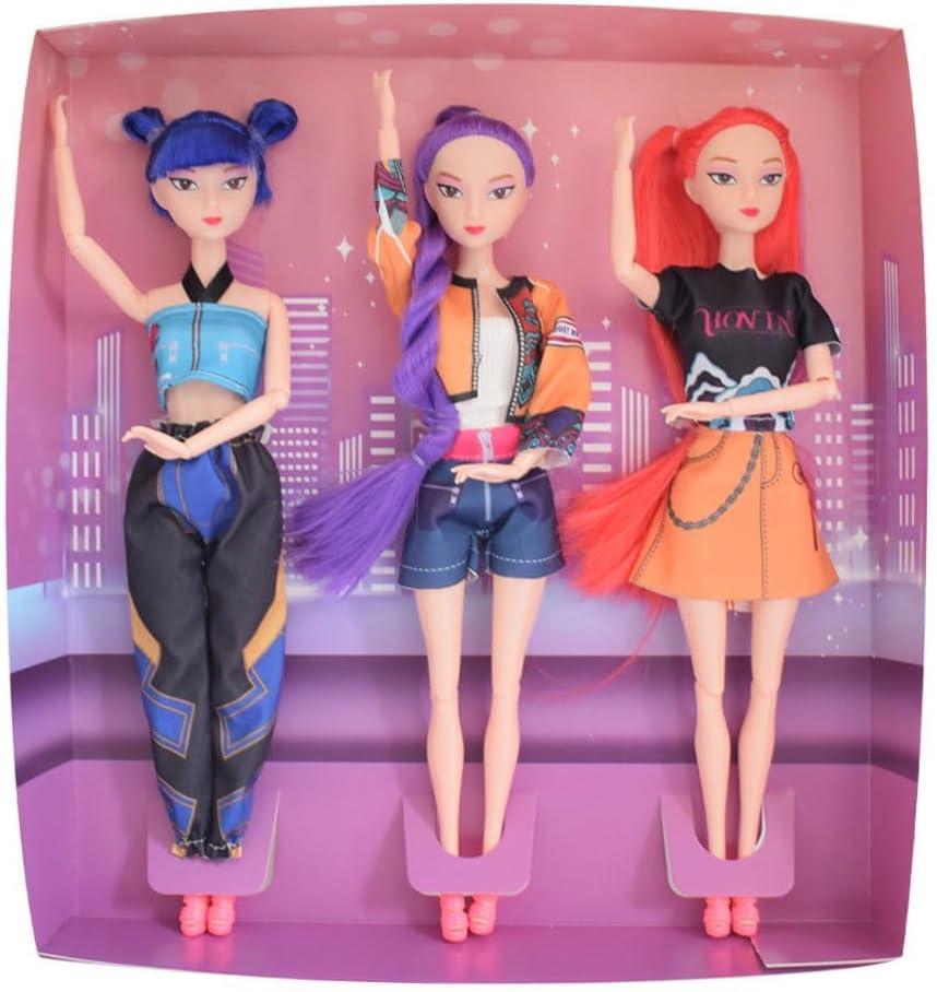 MFRMFR Demon Hunters 11.5'' Fashion Doll for,Articulated Girl Group Doll,Perfect Christmas and Birthdays Toy Gift for Girls Fans (003)