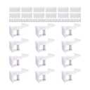 Cabinet Locks Child Safety Latches - OKEFAN 12 Pack Baby Proofing Cabinets Drawer Lock Adhesive Latch for Kids Proof Drawers No Drilling Tools Needed (White)