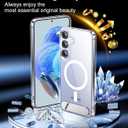 Temdan Magnetic for Samsung Galaxy S25 Plus Case, [Innovate Stand][Military Grade Drop Protection][Non Slip][Non-Yellowing] Shockproof Phone Case for Galaxy S25 Plus 6.7" 2025 -Clear
