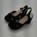 Women's Platform Wedges Heels Sandals Suede Block Chunky High Heel Ankle Strap Open Toe Comfortable Wedding Party Dress Pump Sandal 37