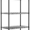 REGILLER 5-Wire Shelving Metal Storage Rack Adjustable Shelves,Standing Storage Shelf Units for Laundry Bathroom Kitchen Pantry Closet(Black,11.8" D x 21.2" W x 53.5" H) Bent