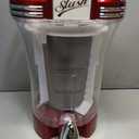 Nostalgia Frozen Drink Maker and Margarita Machine for Home - 32-Ounce Slushy Maker with Stainless Steel Flow Spout - Easy to Clean and Double Insulated - Retro Red