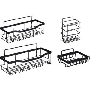 Shower Caddy Shelf Organizer Rack, Bathroom Storage Shelf, Shower Storage Box Bathroom Shower Storage Box, Rustproof Wall, No Drilling, Suitable for Bathroom, Toilet /252 
