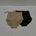 DREAM SLIM High Waisted Body Shaper Tummy Control Shapewear for Women Seamless Panties Girdle Underwear (X-Large-XX-Large, Black/Nude 2 Pack)