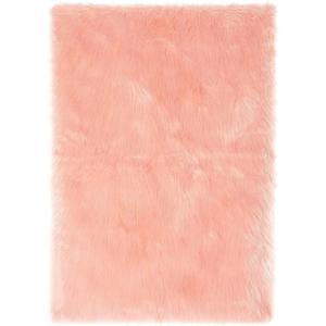 SEDLAV Faux Fur Rug Non-Skid Fluffy Floor Rug for Living Room, 30''x46'', Blush  Soft and Cozy, Ideal for Bedrooms and Lounges
