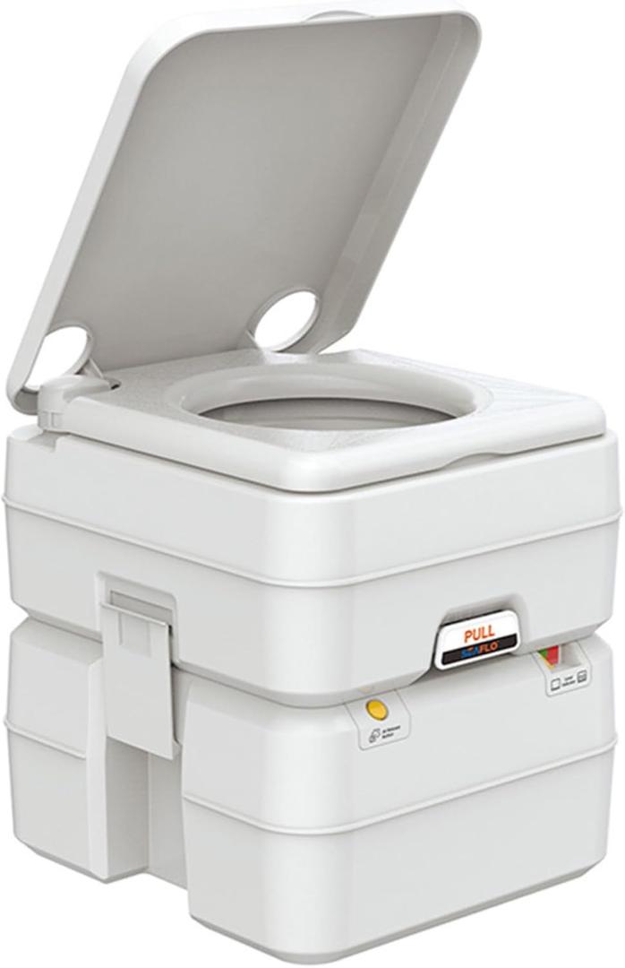 SEAFLO Portable Toilet for RV, Boat, and Camping (5.3 Gallon - Multifunctional)