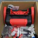 Brushless Cordless Snow Shovel Electric with Sled & Charger, Wireless Red Snow Thrower/Blower/Removal Tool Kit Powered by Lithium Battery x 2