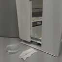 HNV Vanity Mirror with Lights  15"x13" Large Makeup Mirror with Light, 3-Color Dimmable LED, Touch Screen, 360 Rotation, Tabletop Vanity Mirror for Bedroom or Desk (White)