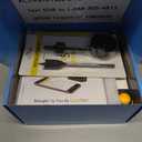 LOCKSTAR Smart Door Lock  Keyless Entry Deadbolt Door Lock  Multiple Entry Methods  APP  Fingerprint Touch ID  Keypad Code  Card FOB  Traditional Key  Smart Home Devices (Black)