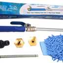 Jetsono High Pressure Surfaces Cleaning Power | Lightweight Cordless Car Wash Nozzle,2-in-1 Nozzle for Garden Hose, Compact and Lightweight (Blue)